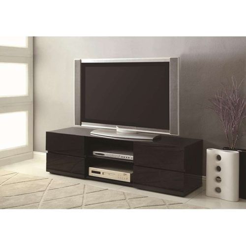 Solid Wood Black Tv Stands (Photo 3 of 15)