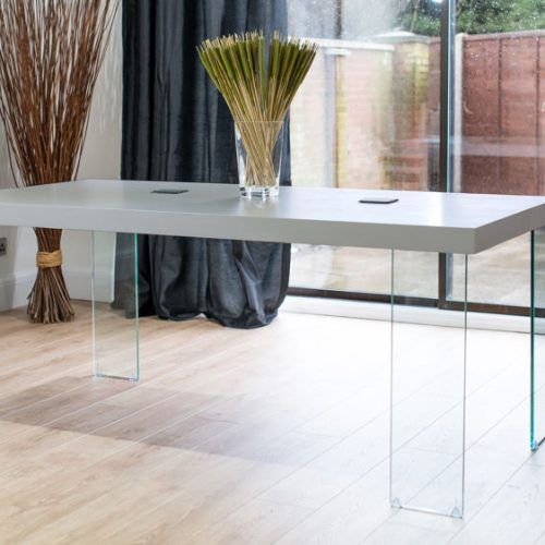 Glass Dining Tables With Oak Legs (Photo 4 of 20)