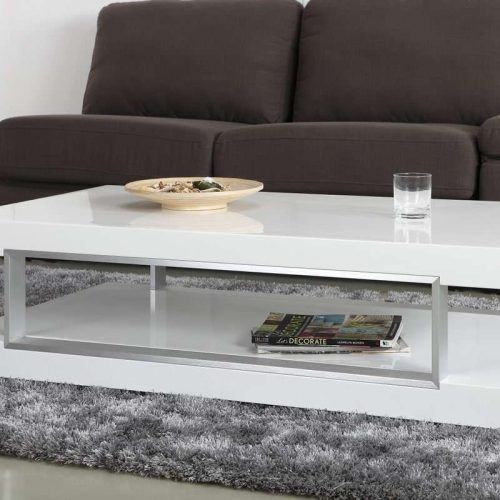 Square High-Gloss Coffee Tables (Photo 1 of 20)