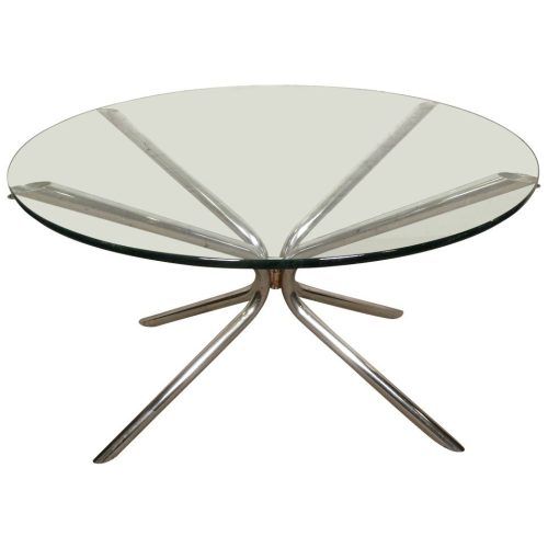 Polished Chrome Round Cocktail Tables (Photo 8 of 20)