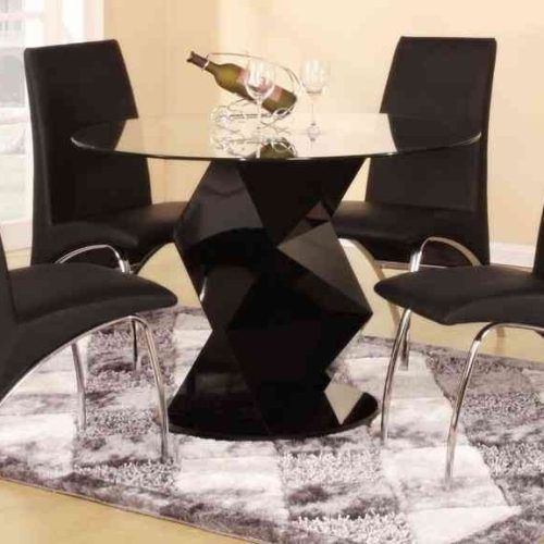 Black High Gloss Dining Tables And Chairs (Photo 6 of 20)