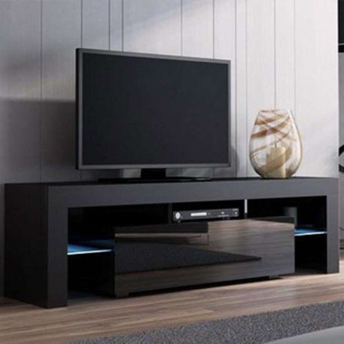 Tv Cabinets Black High Gloss (Photo 3 of 20)