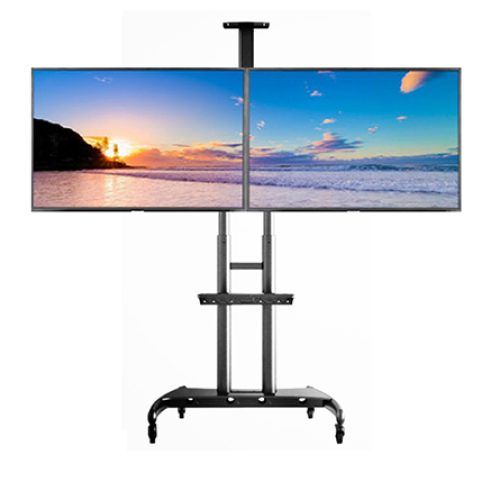 Easyfashion Modern Mobile Tv Stands Rolling Tv Cart For Flat Panel Tvs (Photo 2 of 20)
