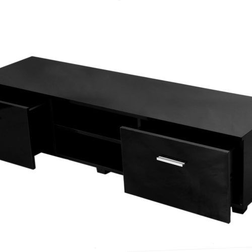 47" Tv Stands High Gloss Tv Cabinet With 2 Drawers (Photo 16 of 20)
