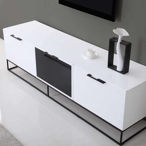 White And Black Tv Stands (Photo 6 of 15)