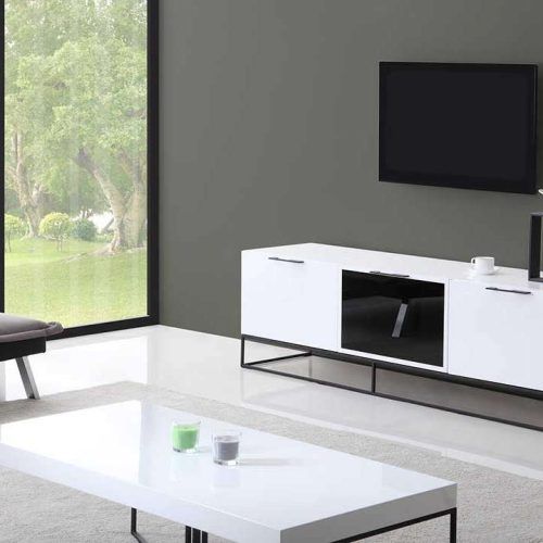 White And Black Tv Stands (Photo 2 of 15)