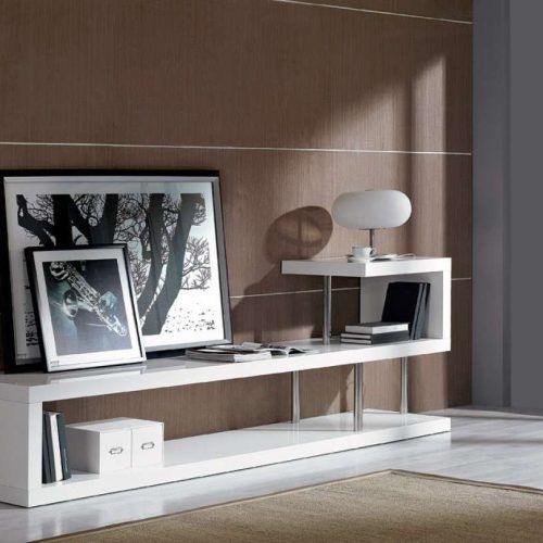 Modern White Lacquer Tv Stands (Photo 13 of 15)