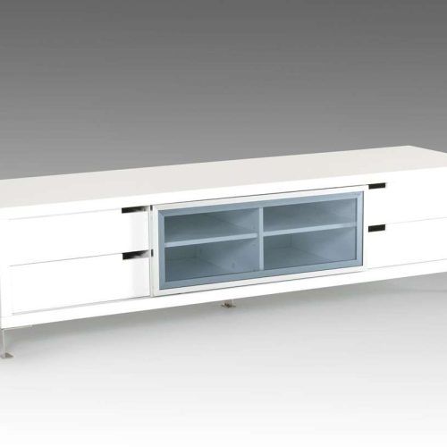 Modern White Lacquer Tv Stands (Photo 4 of 15)