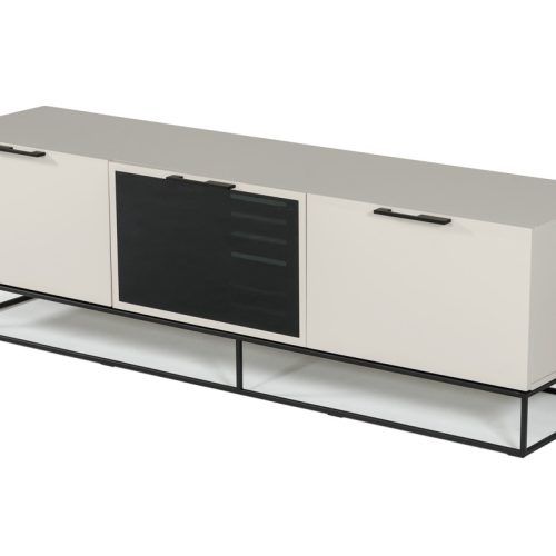 Modern Black Tv Stands On Wheels (Photo 17 of 20)