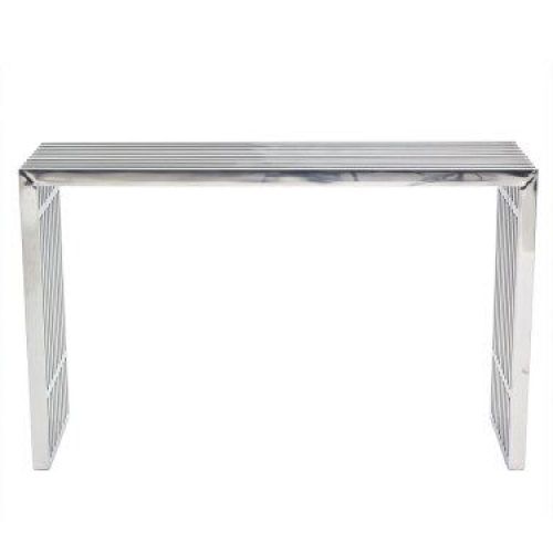 Silver Stainless Steel Console Tables (Photo 11 of 20)