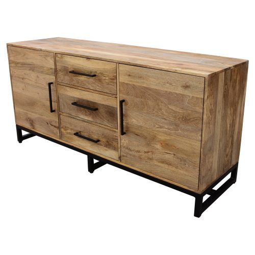 Industrial Style 3-Drawer Buffets (Photo 10 of 20)
