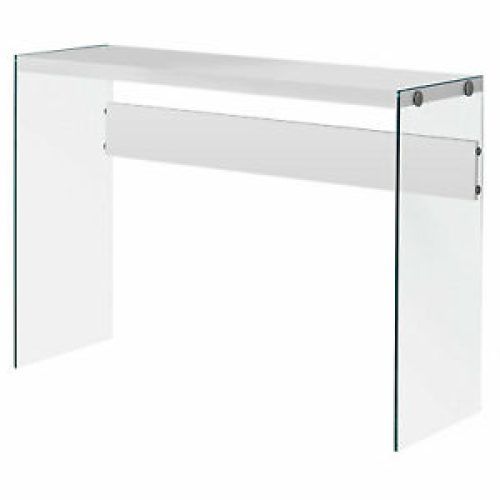 Chrome And Glass Rectangular Console Tables (Photo 15 of 20)
