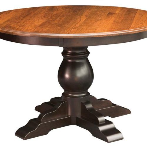Monogram 48'' Solid Oak Pedestal Dining Tables (Photo 17 of 20)