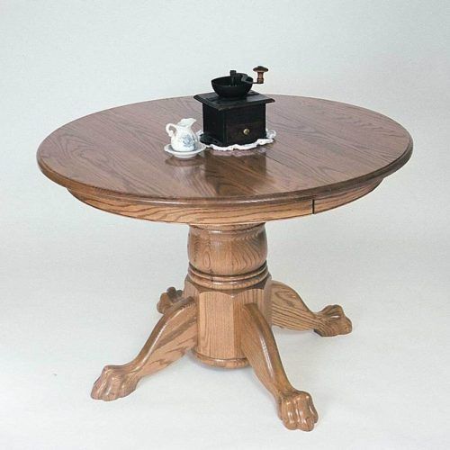 Monogram 48'' Solid Oak Pedestal Dining Tables (Photo 15 of 20)