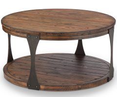 2024 Popular Montgomery Industrial Reclaimed Wood Coffee Tables with Casters