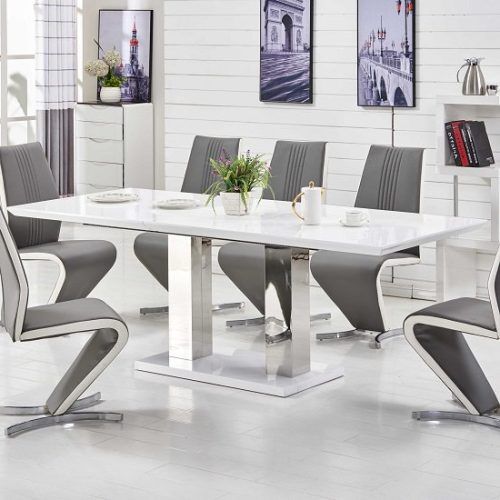 Large White Gloss Dining Tables (Photo 8 of 20)