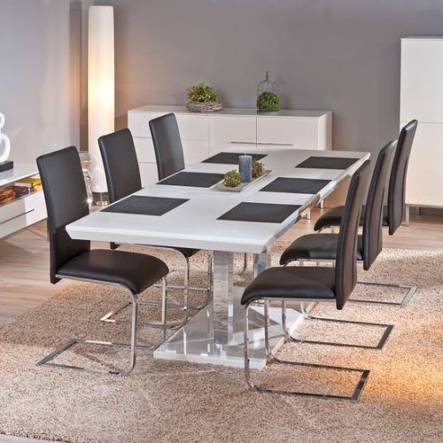 White Gloss Dining Tables Sets (Photo 10 of 20)