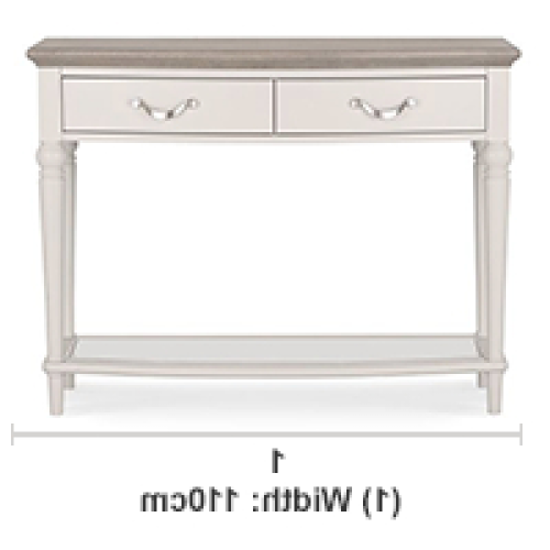 Gray Wash Console Tables (Photo 2 of 20)