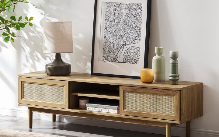 Top 20 of Farmhouse Rattan Tv Stands
