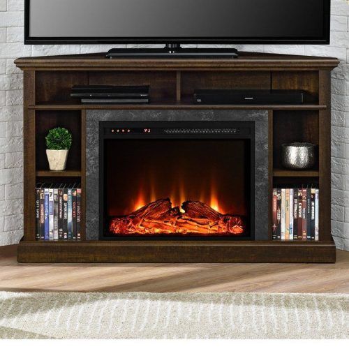 Neilsen Tv Stands For Tvs Up To 50" With Fireplace Included (Photo 1 of 20)