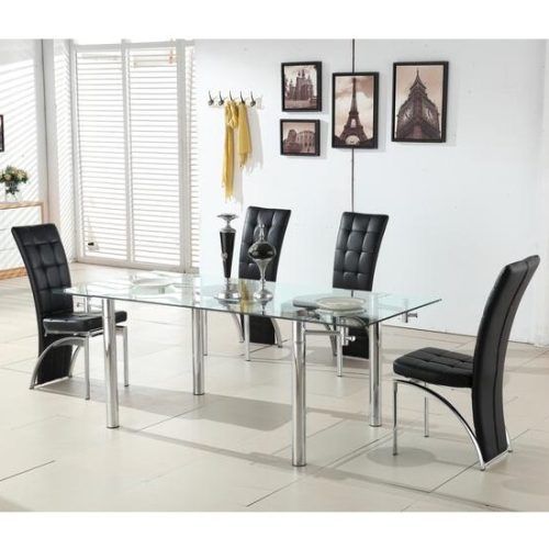 Extendable Glass Dining Tables And 6 Chairs (Photo 19 of 20)
