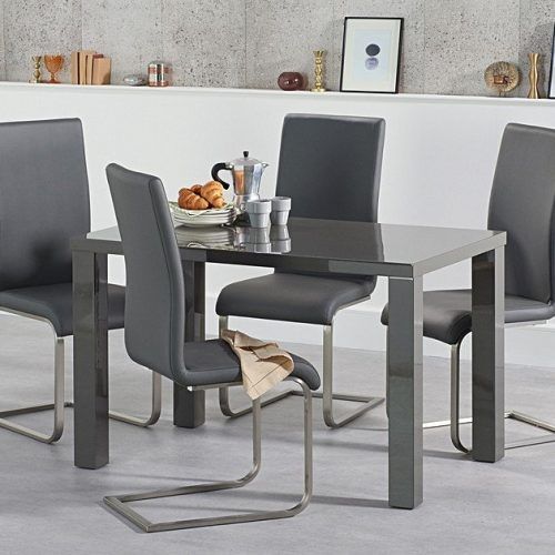 Glossy Gray Dining Tables (Photo 14 of 20)
