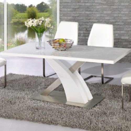White High Gloss Dining Tables And 4 Chairs (Photo 10 of 20)