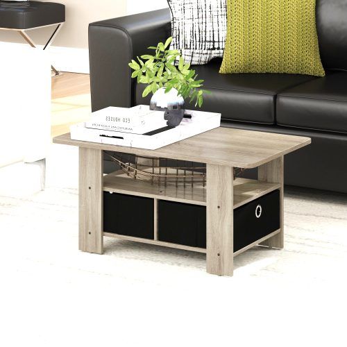 Bellamy Traditional Weathered Peppercorn Storage Coffee Tables (Photo 10 of 20)