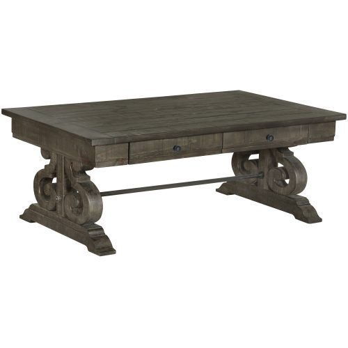 Bellamy Traditional Weathered Peppercorn Storage Coffee Tables (Photo 1 of 20)