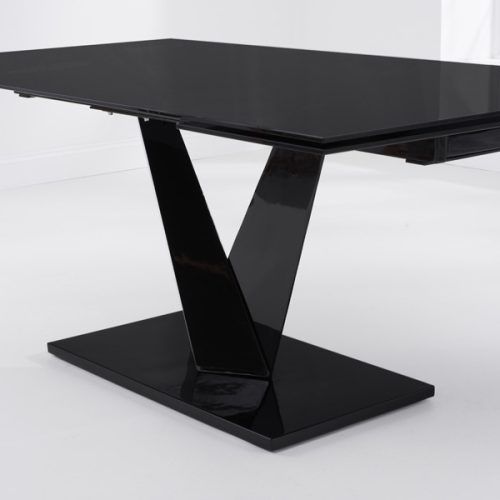 Black Glass Dining Tables (Photo 3 of 20)
