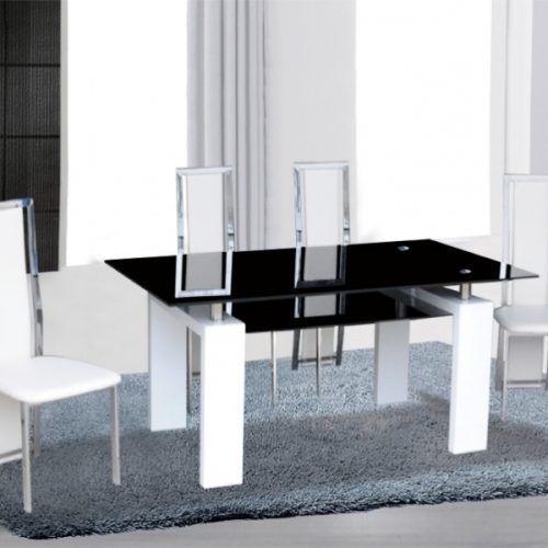 White High Gloss Dining Tables And 4 Chairs (Photo 13 of 20)