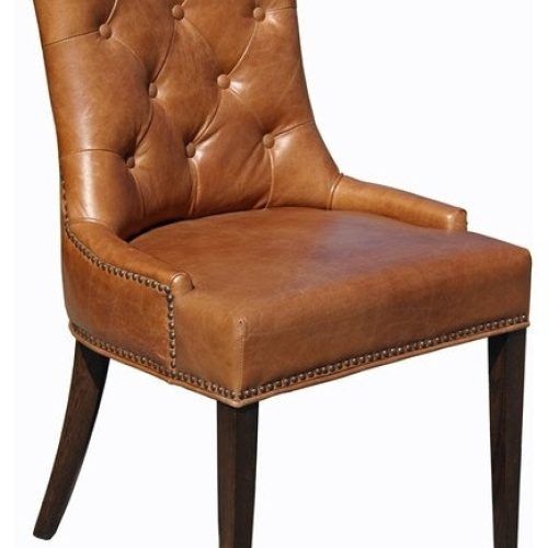 Brown Leather Dining Chairs (Photo 7 of 20)