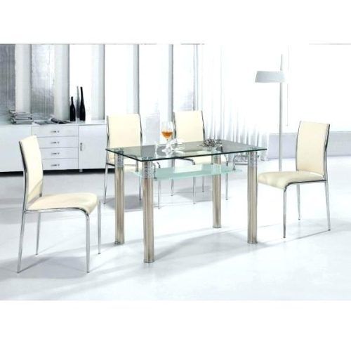 Cheap Glass Dining Tables And 4 Chairs (Photo 10 of 20)