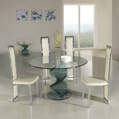 Cheap Glass Dining Tables And 4 Chairs (Photo 19 of 20)