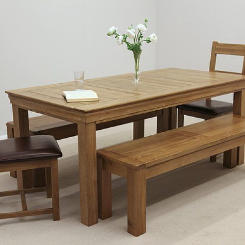 Dining Tables And 2 Benches (Photo 8 of 20)
