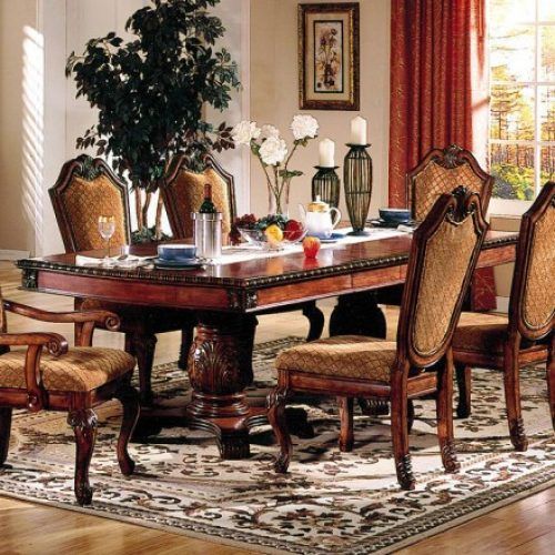 Dining Tables And Fabric Chairs (Photo 17 of 20)