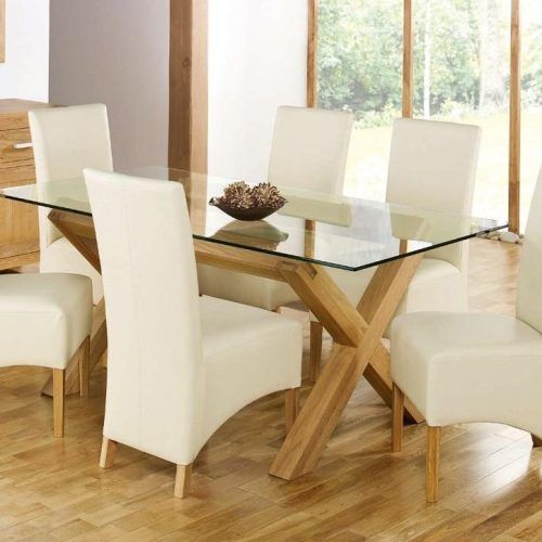Glass And Oak Dining Tables And Chairs (Photo 2 of 20)