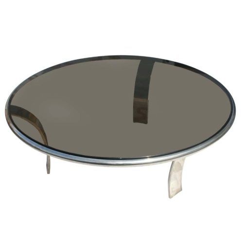Glass And Stainless Steel Cocktail Tables (Photo 9 of 20)