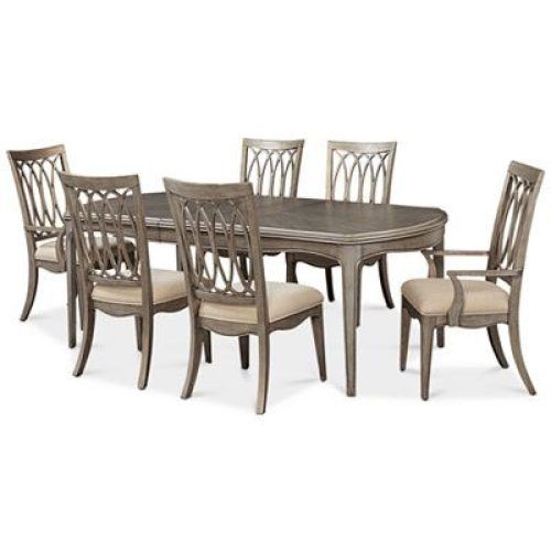 Jaxon Grey 7 Piece Rectangle Extension Dining Sets With Wood Chairs (Photo 10 of 20)