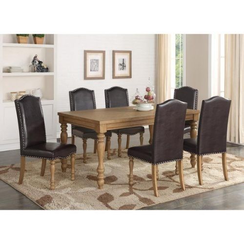 Norwood 6 Piece Rectangular Extension Dining Sets With Upholstered Side Chairs (Photo 11 of 20)