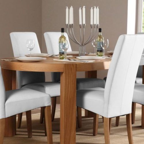 White Leather Dining Room Chairs (Photo 13 of 20)