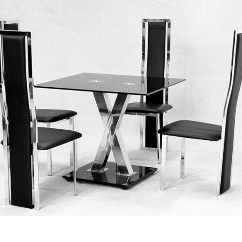 Square Black Glass Dining Tables (Photo 1 of 20)