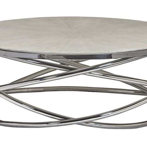 Tribeca Contemporary Distressed Silver And Smoke Grey Coffee Tables (Photo 13 of 20)