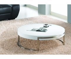 2024 Best of White Gloss and Maple Cream Coffee Tables