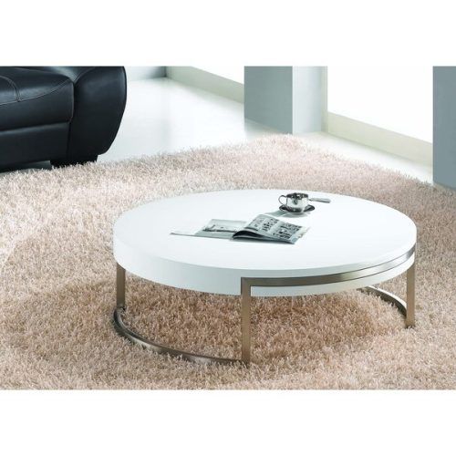 White Gloss And Maple Cream Coffee Tables (Photo 1 of 20)