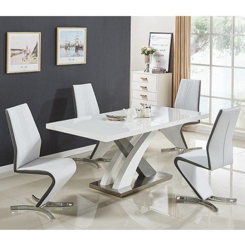 White Gloss Dining Chairs (Photo 18 of 20)