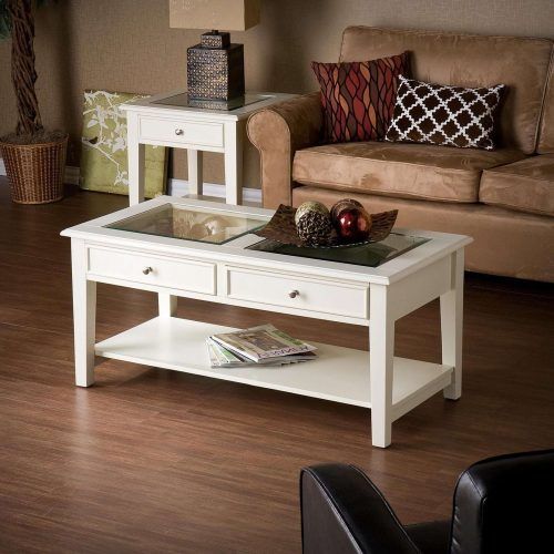 White Wood And Glass Coffee Tables (Photo 9 of 20)