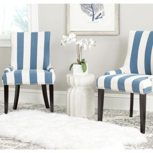 Blue Stripe Dining Chairs (Photo 6 of 20)