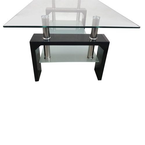 Chrome And Glass Rectangular Coffee Tables (Photo 4 of 20)