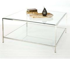 2024 Popular Glass Square Coffee Tables